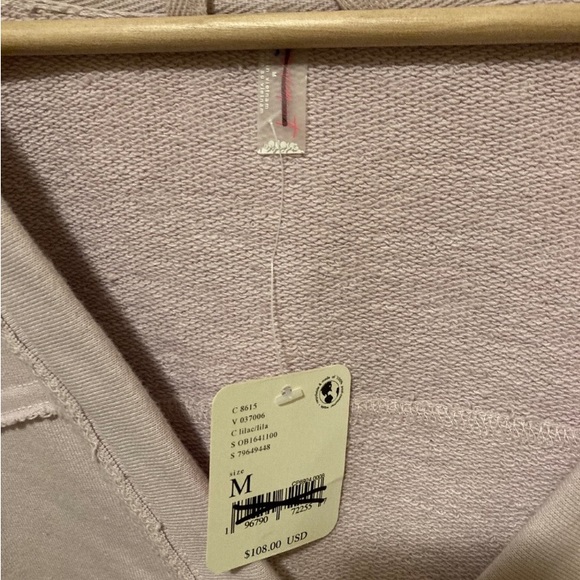 Free People Movement Spin Pullover V-Neck Hoodie in Pale Lilac LAST ONE NWT - Picture 3 of 8